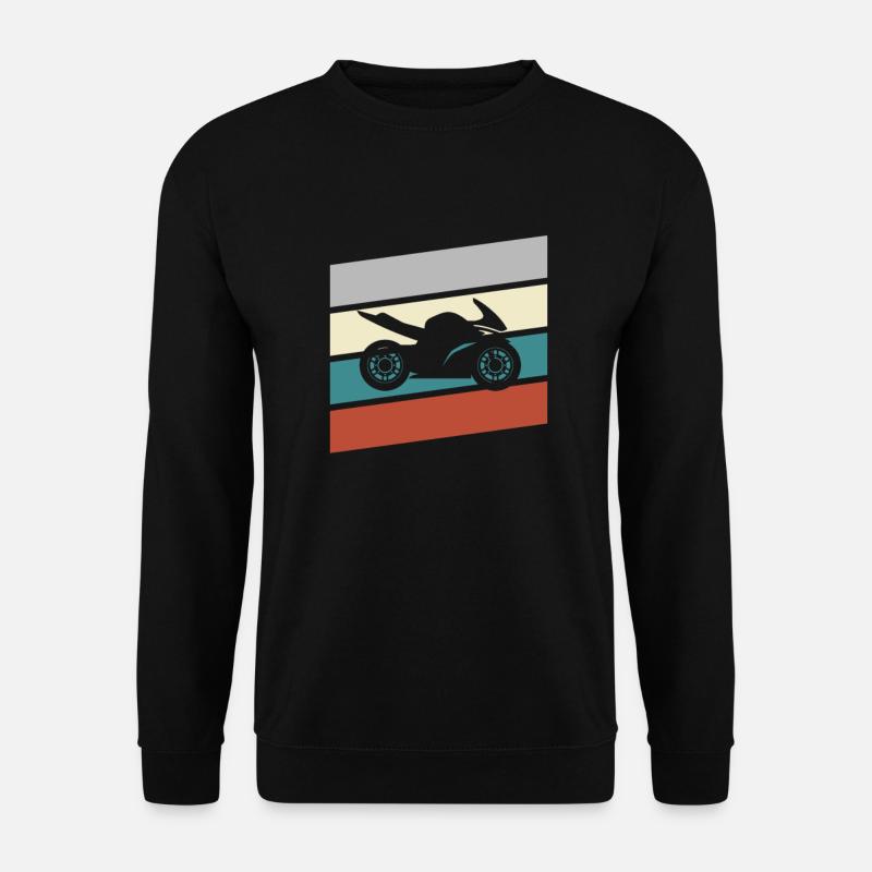 Motorcycle Retro - Unisex Sweatshirt - black