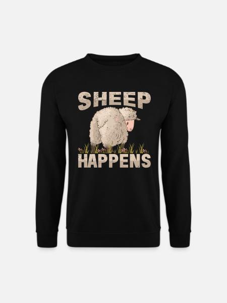 Farmer Bauer Lamm Landwirt Hof Landei Schaf - Unisex Pullover - Schwarz