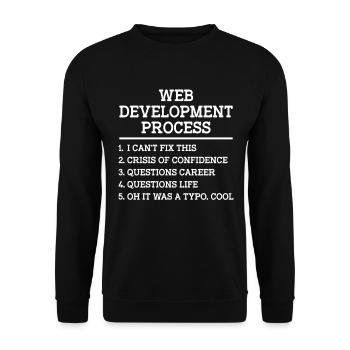 Webentwickler Website-entwicklung It-programmierer - Unisex Pullover - Schwarz - Vorne - Alina (178cm) & Michal (187cm)