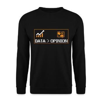 Statistik Datenanalyse Beruf Statistiker - Unisex Pullover - Schwarz - Vorne - Alina (178cm) & Michal (187cm)