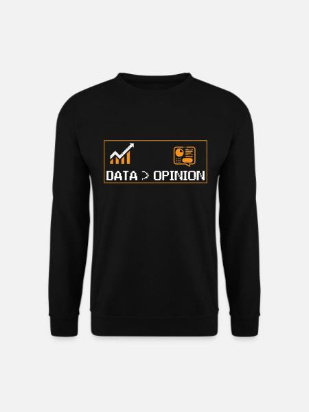 Statistics Data Analysis Profession Statistician - Unisex Sweatshirt - black