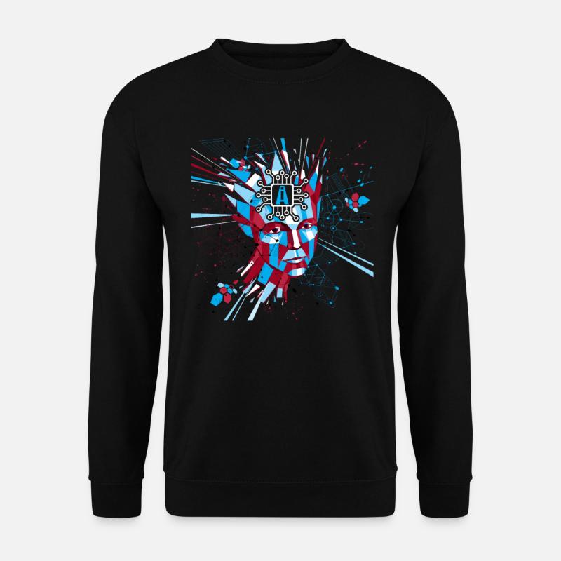 AI Artificial Intelligence Robot AI Robotics - Unisex Pullover - Schwarz
