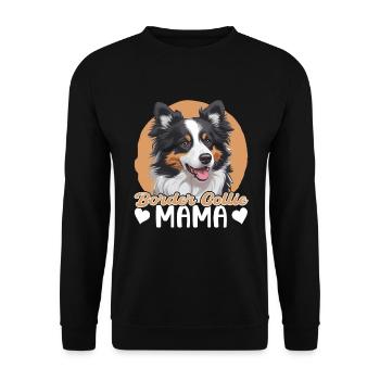 Border Collie Mama - Sweat-shirt Unisexe - noir - Devant - Alina (178cm) & Michal (187cm)