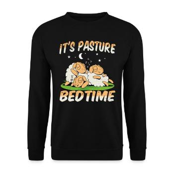 Fermier Fermier Agneau Fermier Dormeur Pays Bumpkin Mouton - Sweat-shirt Unisexe - noir - Devant - Alina (178cm) & Michal (187cm)