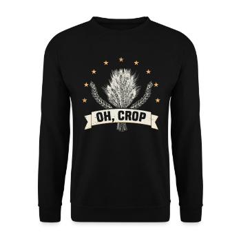 Farmer Farmer Grain Farmer Farm Country Egg - Unisex Sweatshirt - black - Front - Alina (178cm) & Michal (187cm)