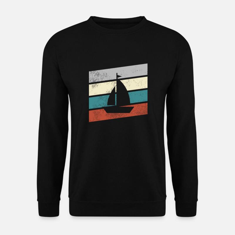 Sailing Retro - Unisex Sweatshirt - black