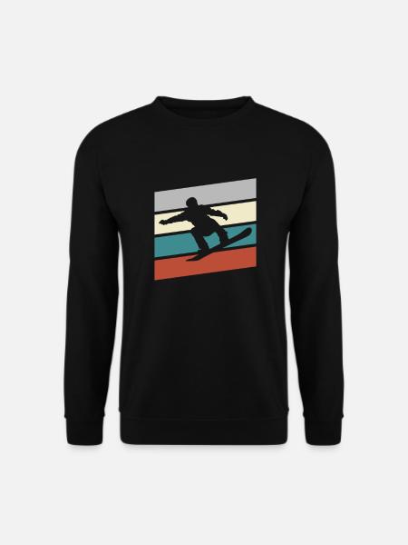 Snowboard Rétro - Sweat-shirt Unisexe - noir