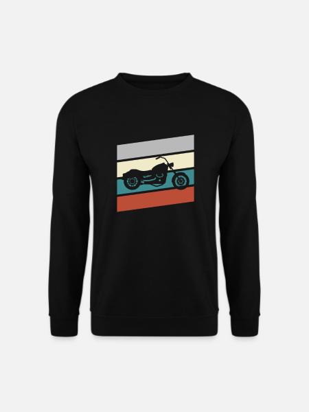 Motorcycle retro - Unisex Sweatshirt - black