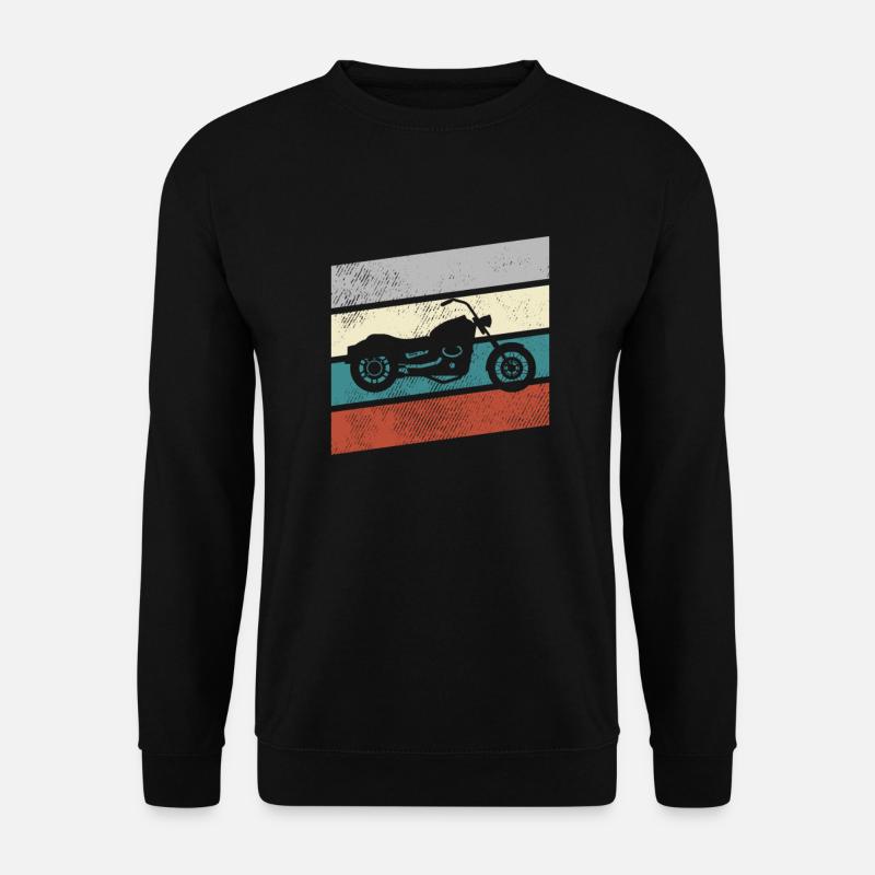 Motorcycle retro - Unisex Sweatshirt - black
