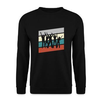 Danse Rétro - Sweat-shirt Unisexe - noir - Devant - Alina (178cm) & Michal (187cm)