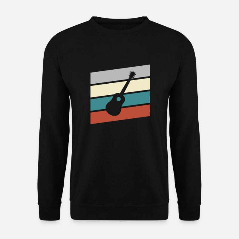 Gitarre Retro - Unisex Pullover - Schwarz