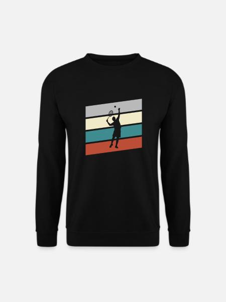 Tennis Rétro - Sweat-shirt Unisexe - noir
