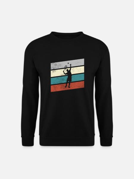 Tennis Rétro - Sweat-shirt Unisexe - noir