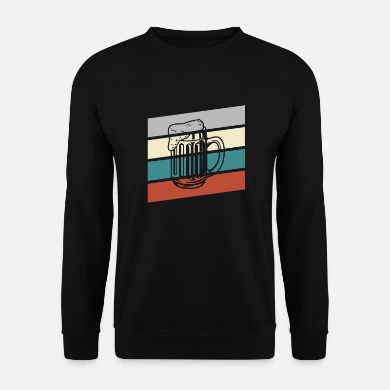 Bier Retro - Unisex Pullover - Schwarz