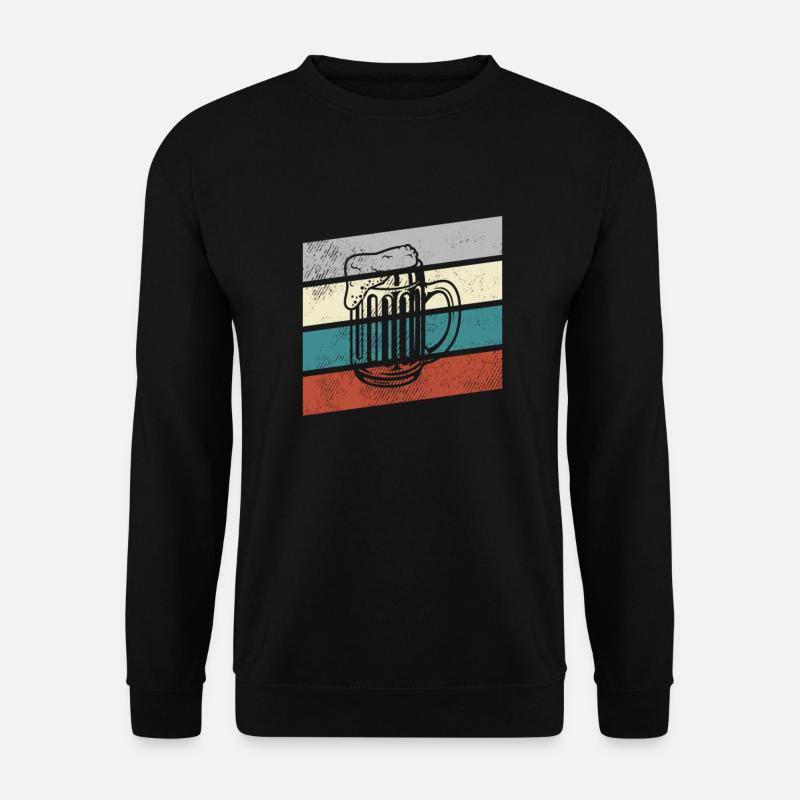 Bier Retro - Unisex Pullover - Schwarz
