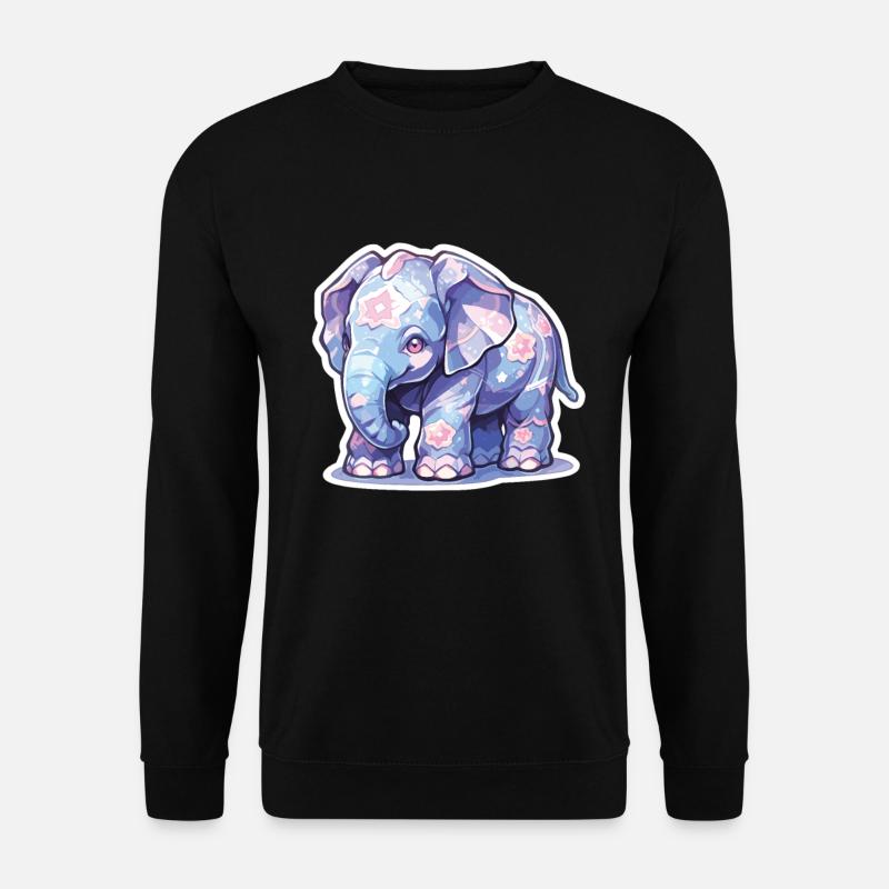Elefant Elefanten Elefanten Baby Dickhäuter - Unisex Pullover - Schwarz