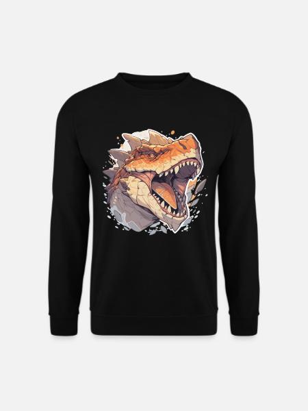 T-Rex Dinosaur - Unisex Sweatshirt - black