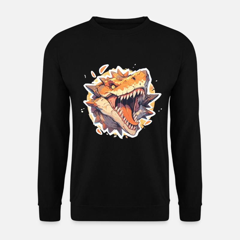 Dinosaurier TRex - Unisex Pullover - Schwarz