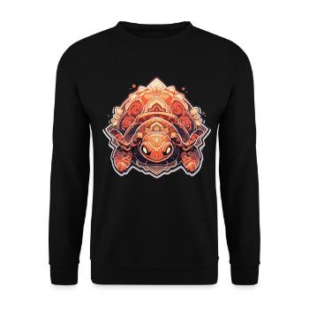 Turtle - Unisex Sweatshirt - black - Front - Alina (178cm) & Michal (187cm)