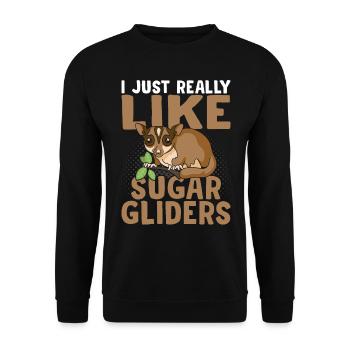 I really like the Sugar Glider owner. Sugar - Unisex Sweatshirt - black - Front - Alina (178cm) & Michal (187cm)