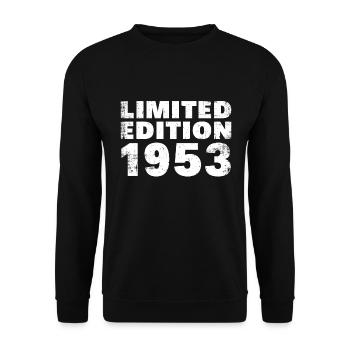 Limitierte Auflage 1953 - Unisex Pullover - Schwarz - Vorne - Alina (178cm) & Michal (187cm)