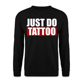 Just do tattoo inked Tattoos white - Unisex Pullover - Schwarz - Vorne - Alina (178cm) & Michal (187cm)