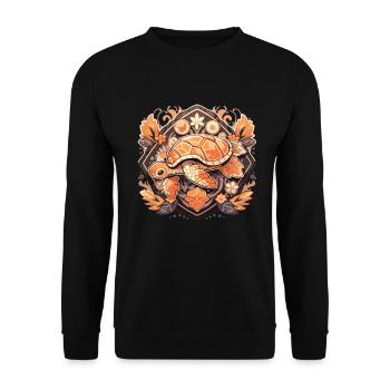 Turtle - Unisex Sweatshirt - black - Front - Alina (178cm) & Michal (187cm)