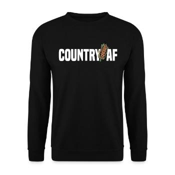Farmer Farmer Grain Farmer Farm Country Egg - Unisex Sweatshirt - black - Front - Alina (178cm) & Michal (187cm)