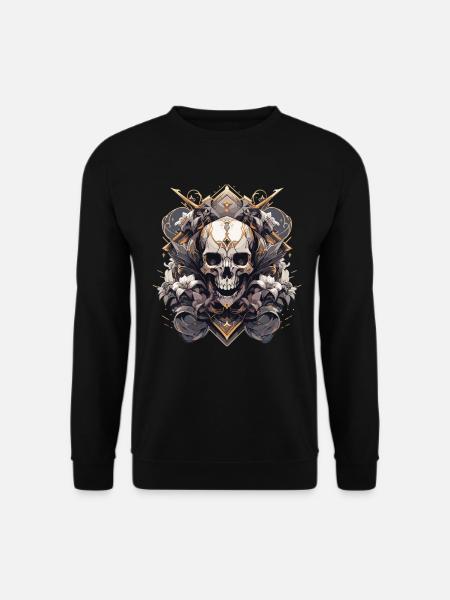 Skull Skull Skulls Skull Skeleton - Unisex Sweatshirt - black
