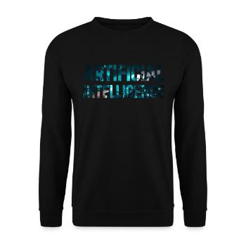 Ai Artificial Intelligence - Unisex Pullover - Schwarz - Vorne - Alina (178cm) & Michal (187cm)