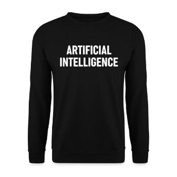 Ai Artificial Intelligence - Artificial Intelligen - Unisex Pullover - Schwarz - Vorne - Alina (178cm) & Michal (187cm)