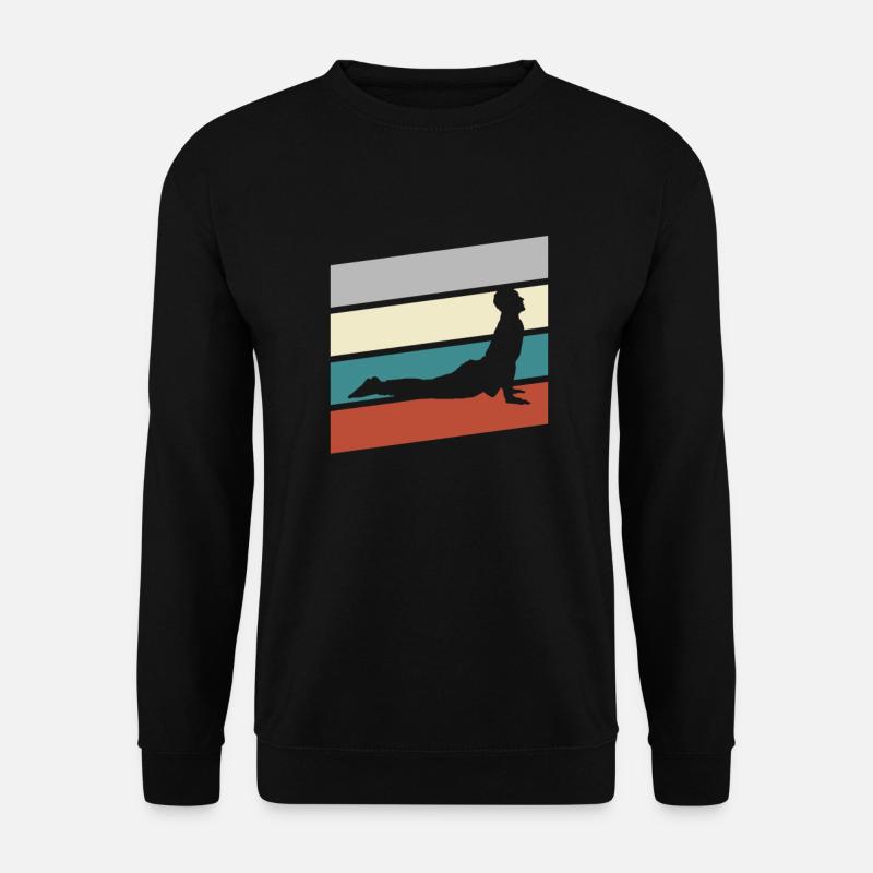 Yoga Retro - Unisex Sweatshirt - black