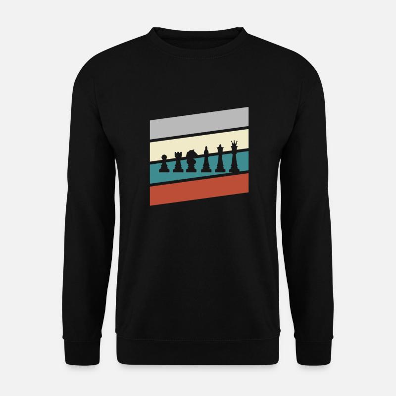 Chess Retro - Unisex Sweatshirt - black