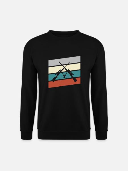 Hunting Retro - Unisex Sweatshirt - black