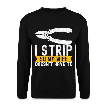 Electrician Electronics Technician - Unisex Sweatshirt - black - Front - Alina (178cm) & Michal (187cm)