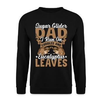 Sugar Glider Papa Sugar Gliders Propriétaires Animaux - Sweat-shirt Unisexe - noir - Devant - Alina (178cm) & Michal (187cm)