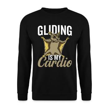 Glisse Cardio Sugar Glider Propriétaire Sugar Gliders - Sweat-shirt Unisexe - noir - Devant - Alina (178cm) & Michal (187cm)