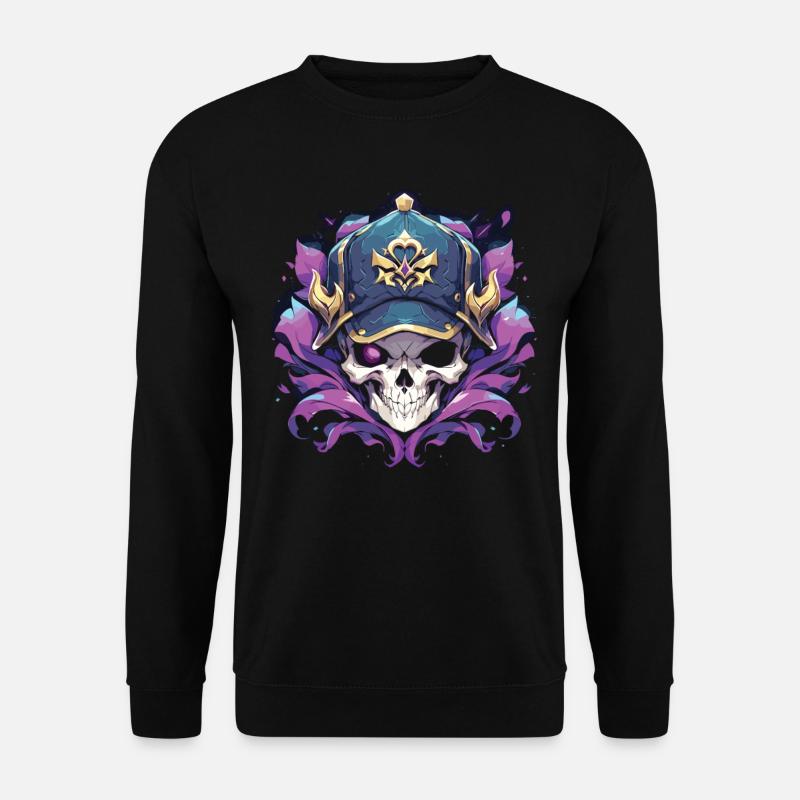Crâne Crâne Crânes Crâne Squelette - Sweat-shirt Unisexe - noir