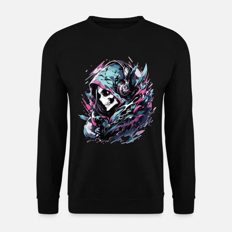 Skull Skull Skulls Skull Skeleton - Unisex Sweatshirt - black