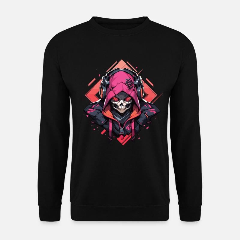 Crâne Crâne Crânes Crâne Squelette - Sweat-shirt Unisexe - noir