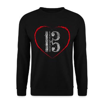 Viola Key Choir Music Music Teacher Musician - Unisex Sweatshirt - black - Front - Alina (178cm) & Michal (187cm)