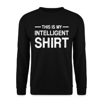 Ceci est ma chemise intelligente - Machine Learning - Sweat-shirt Unisexe - noir - Devant - Alina (178cm) & Michal (187cm)