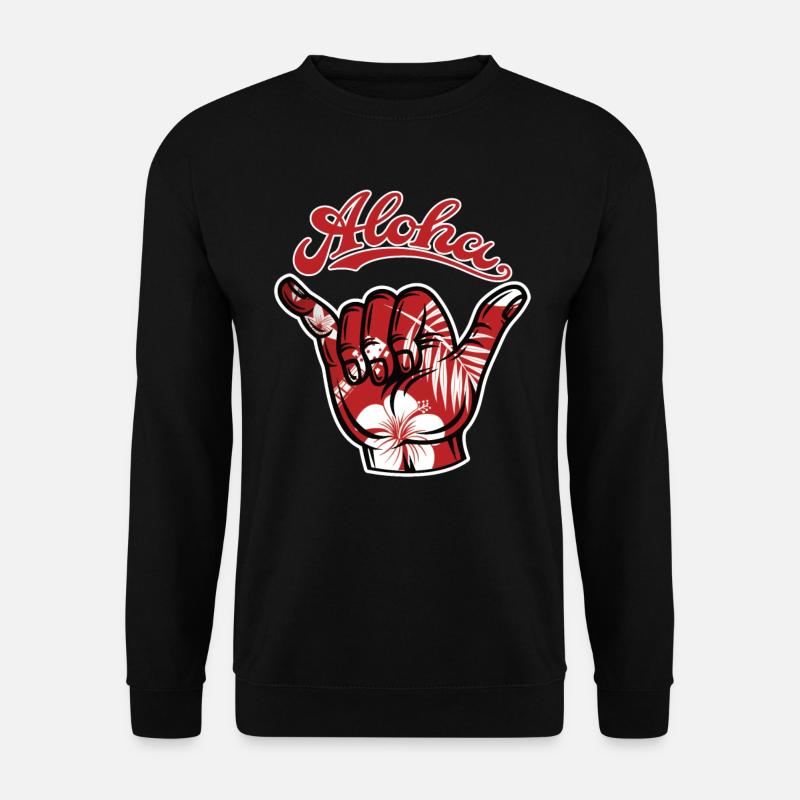 5 Aloha Shaka - Unisex Sweatshirt - black