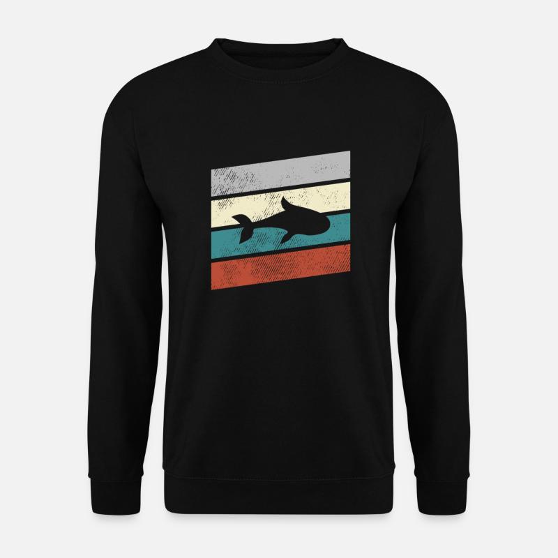 Fisch Retro - Unisex Pullover - Schwarz