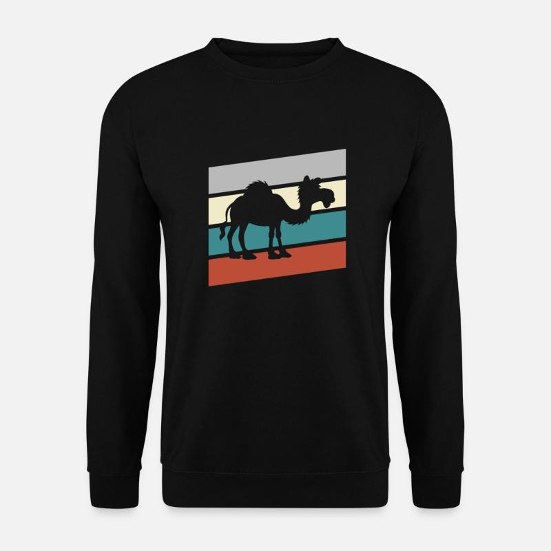 Dromedar Retro - Unisex Pullover - Schwarz