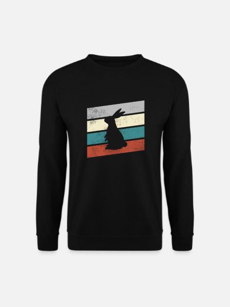 Lapin Rétro - Sweat-shirt Unisexe - noir