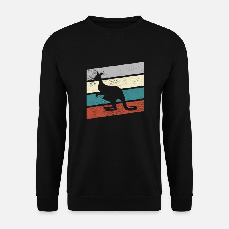 Känguru Retro - Unisex Pullover - Schwarz