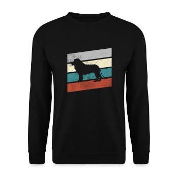 Lion Rétro - Sweat-shirt Unisexe - noir - Devant - Alina (178cm) & Michal (187cm)