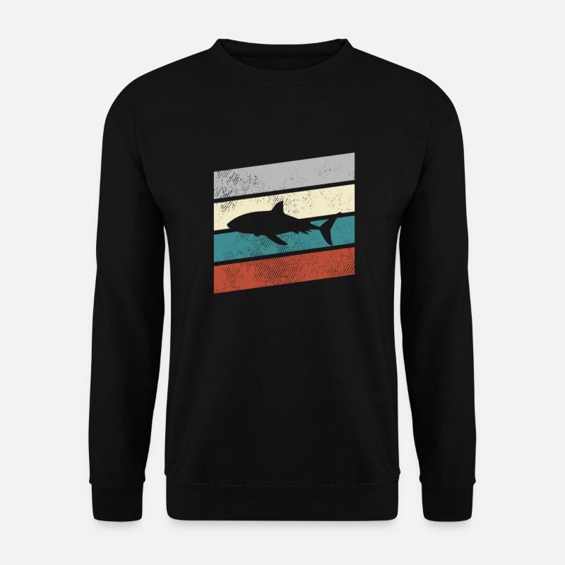 Shark Retro - Unisex Sweatshirt - black