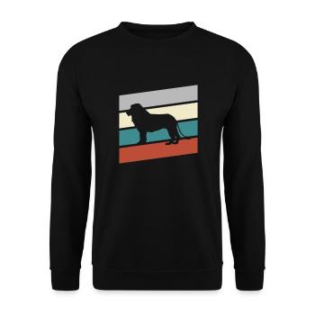 Lion Rétro - Sweat-shirt Unisexe - noir - Devant - Alina (178cm) & Michal (187cm)